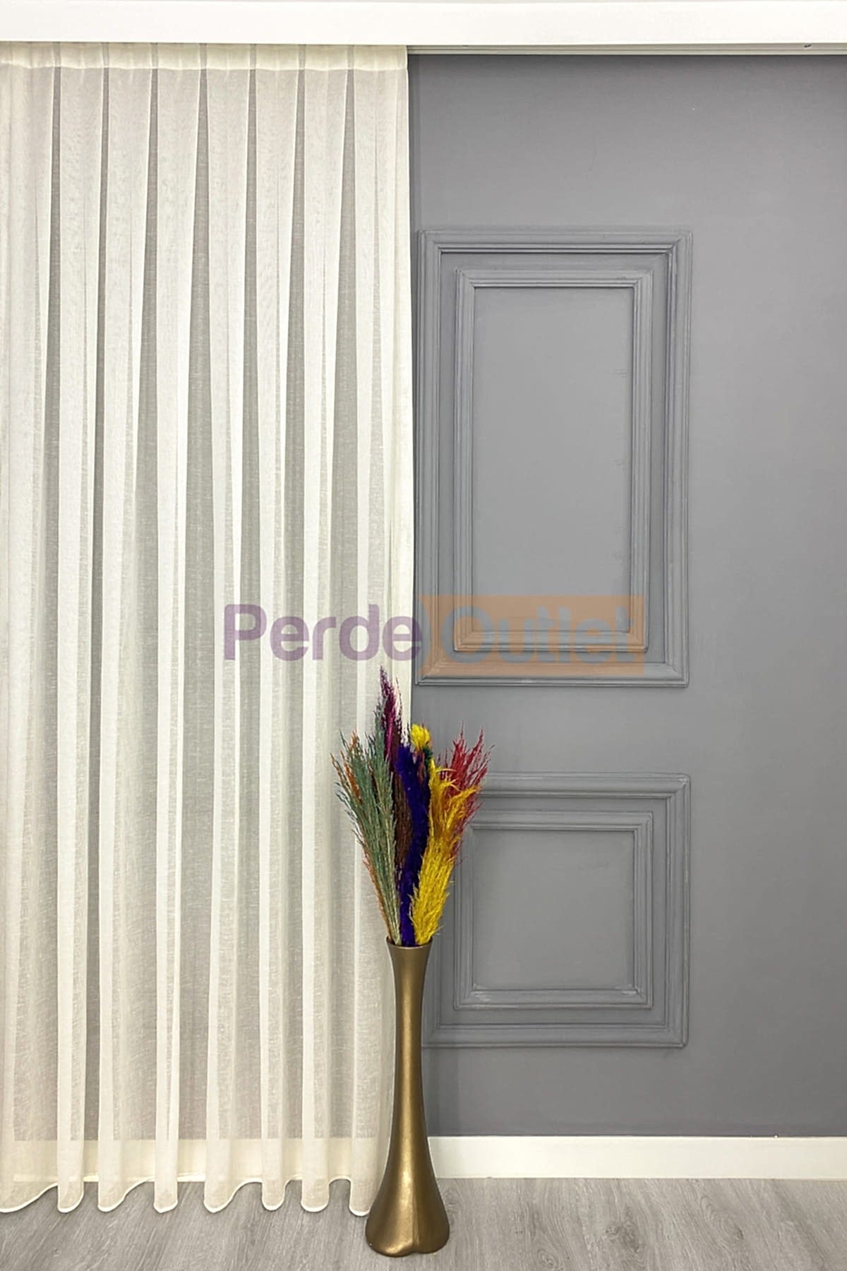 Krem Keten Tül Perde Krem Keten Tül Perde